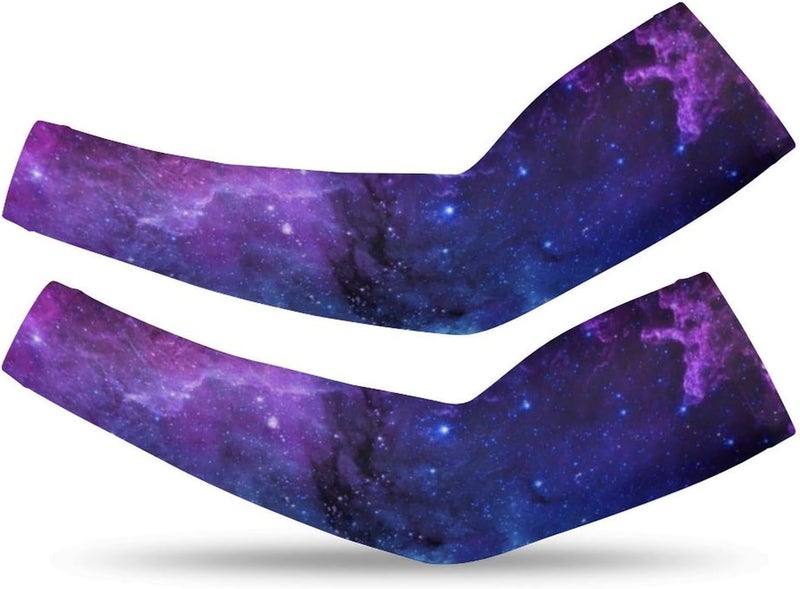 QiErDesign Marble Sports Compression Arm Sleeves for Men & Women - Youth Arm Sleeve Baseball Volleyball Sleeves & Basketball Sleeve - Image 1